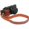 MegaGear Ever Ready Genuine Leather Camera Half Case for Sony ZV-E10 (Brown)