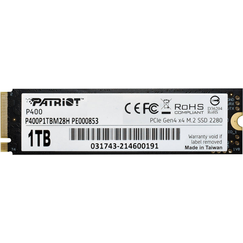 Patriot 1TB P400 M.2 2280 PCIe 4.0 x4 Internal SSD