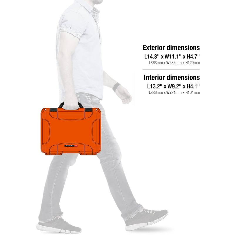 Nanuk 910 Hard Utility Case without Insert (Orange)