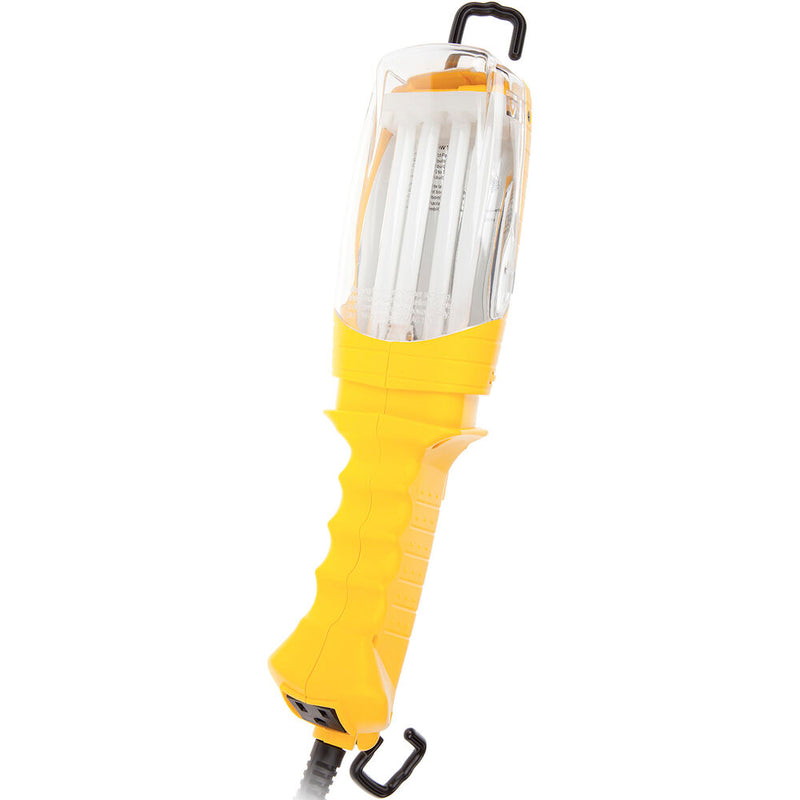 Bayco Products 26W Fluorescent Work Light with Single Outlet (Yellow, 6' Cord)