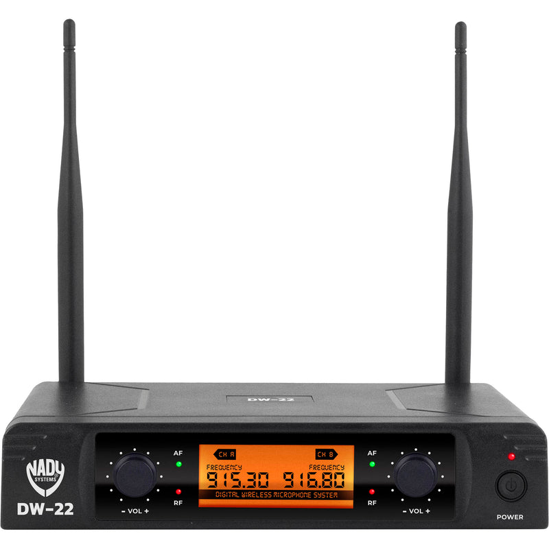 Nady DW-22 HTLTHM 2-Person Digital Wireless Microphone System with Lavalier, Headset, and Handheld Mics (902 to 951 MHz)