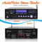 Pyle Pro PWMA5000BA Home Theater Amplifier with Two 2-Channel UHF Wireless Mics