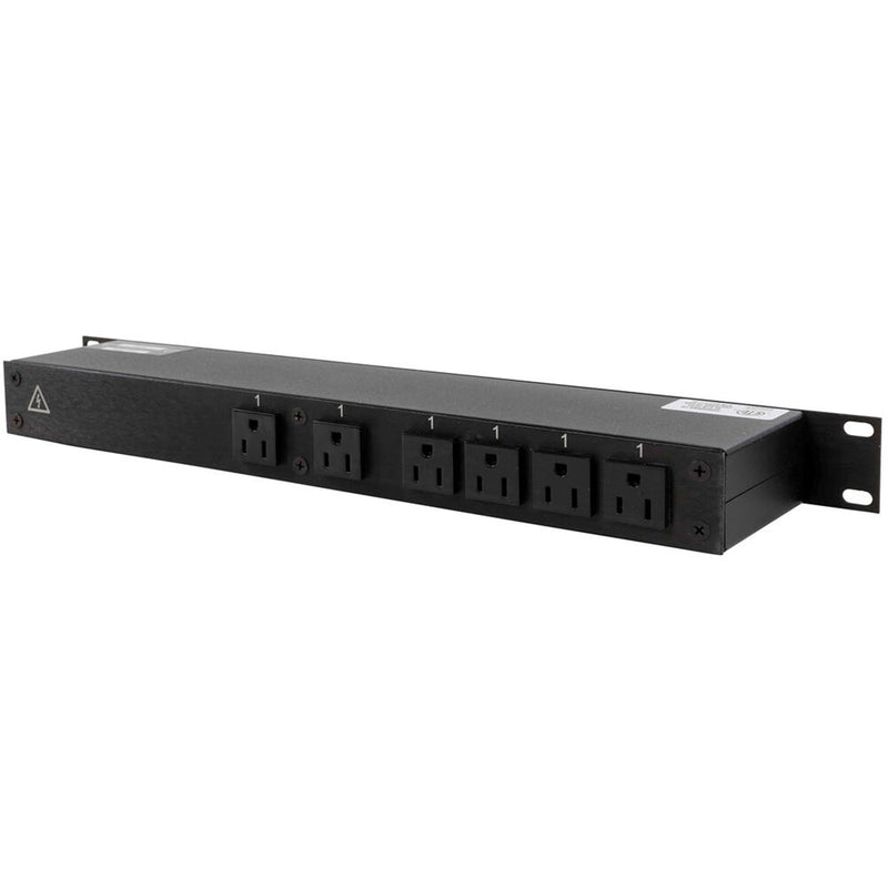 Lex Products 20A Enclosed Rack with powerCON to Duplex Receptacles (1 RU)