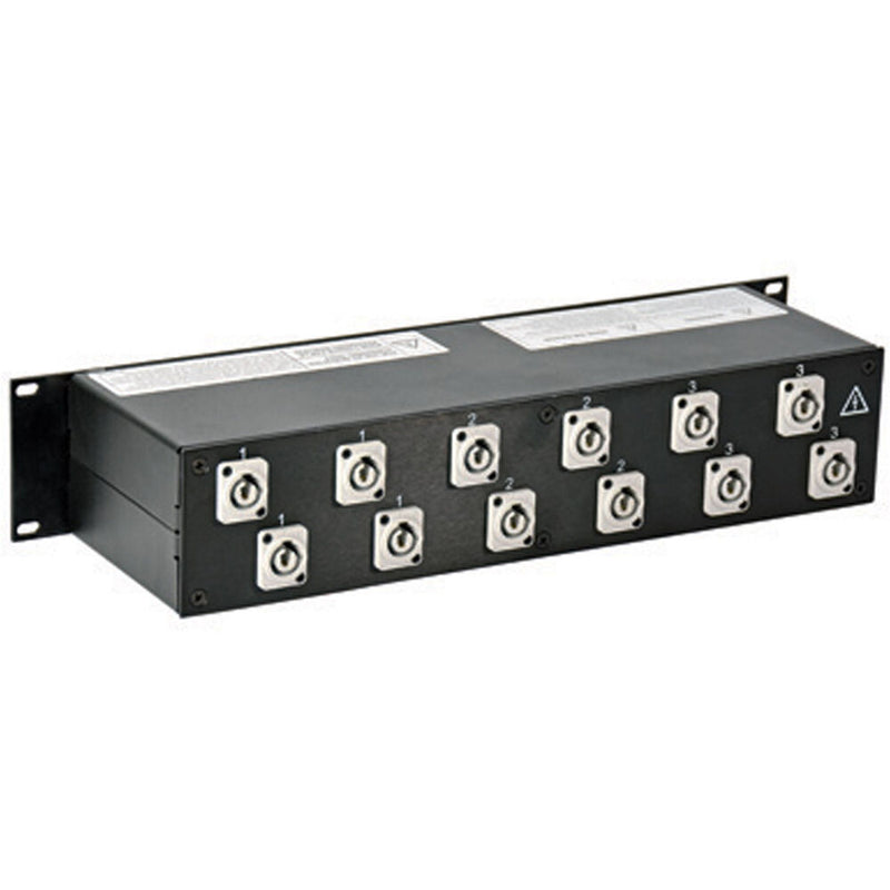 Lex Products 30A Enclosed Rack with L21-30 to powerCON (2 RU)