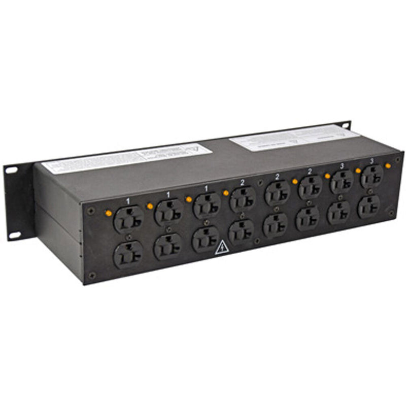Lex Products PRM2IC-9CC 30A Enclosed Rack with L5-30 to Duplex Receptacles (2RU)
