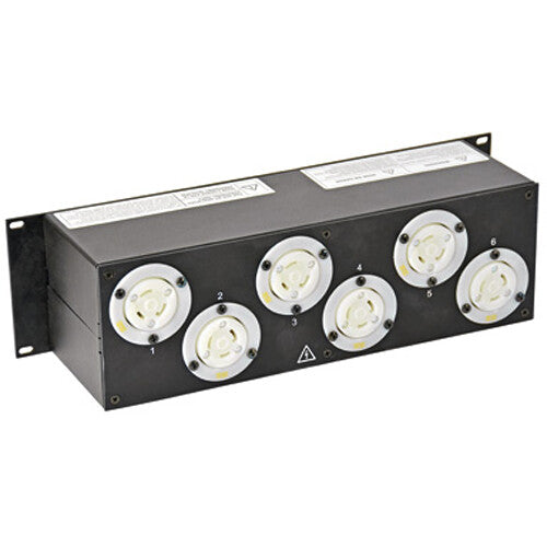 Lex Products PRM3IN-1CC6DC 30A Enclosed Rack with L21-30 to L21-30/Duplex Receptacles (3RU)
