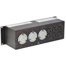 Lex Products PRM3IN-4CC3DC 30A Enclosed Rack with L21-30 to L5-30/Duplex Receptacles (3RU)