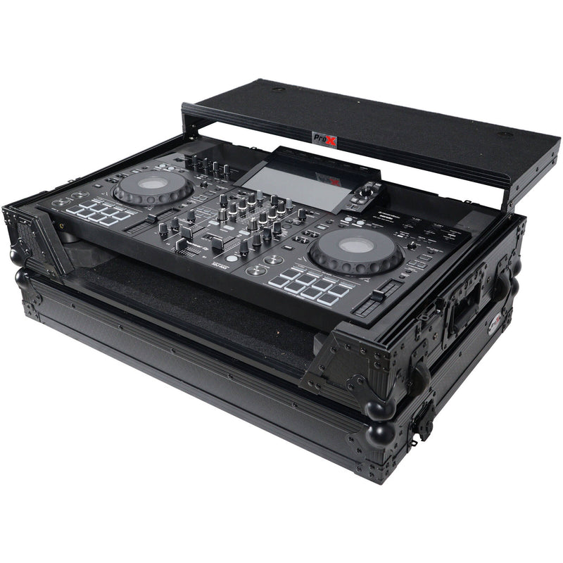 ProX Flight Case with Laptop Shelf and Wheels for Pioneer XDJ-RX3