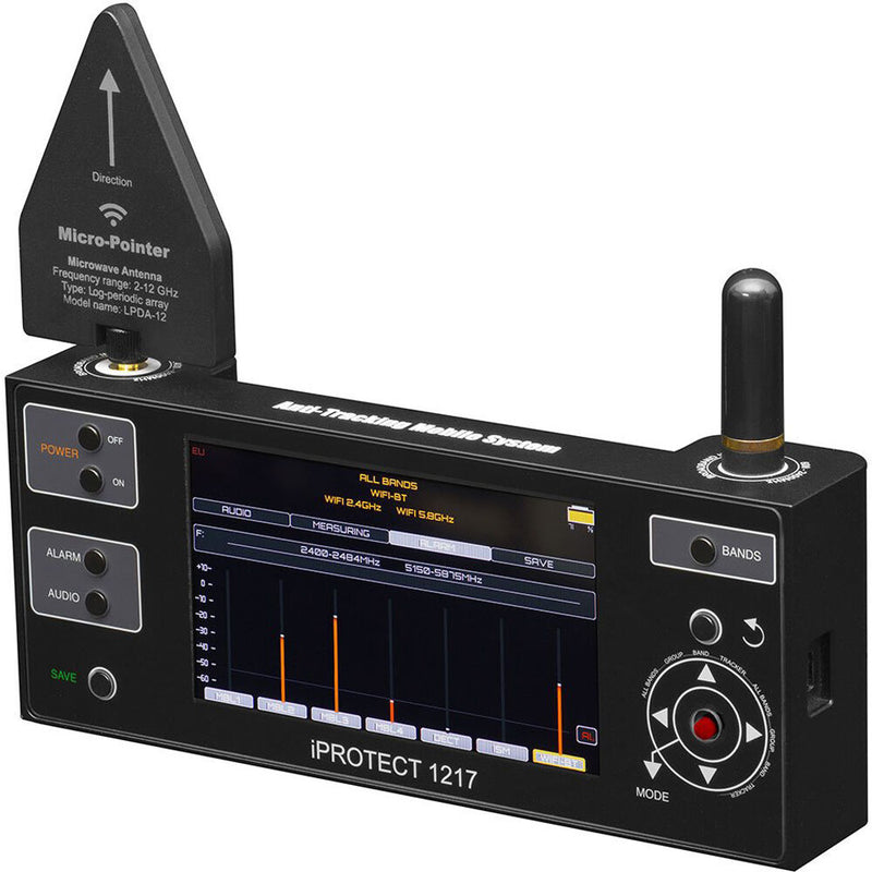 KJB Security Products DD1217 RF Wireless Signal Detector and Test Device