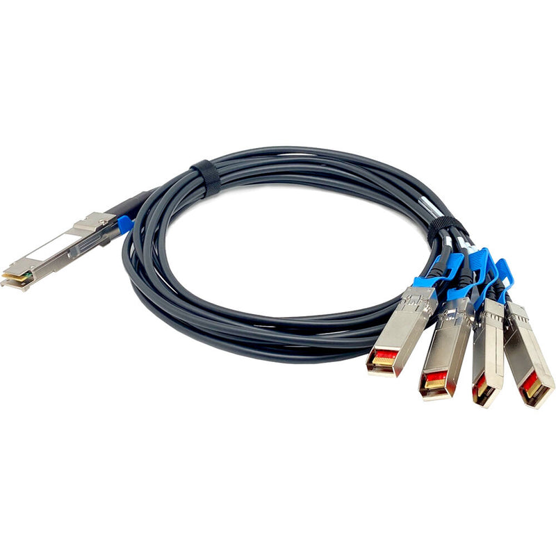 QNAP QSFP28 100GbE Break Out Four SPF28 25GbE Twinaxial Direct Attach Cable (4.9')