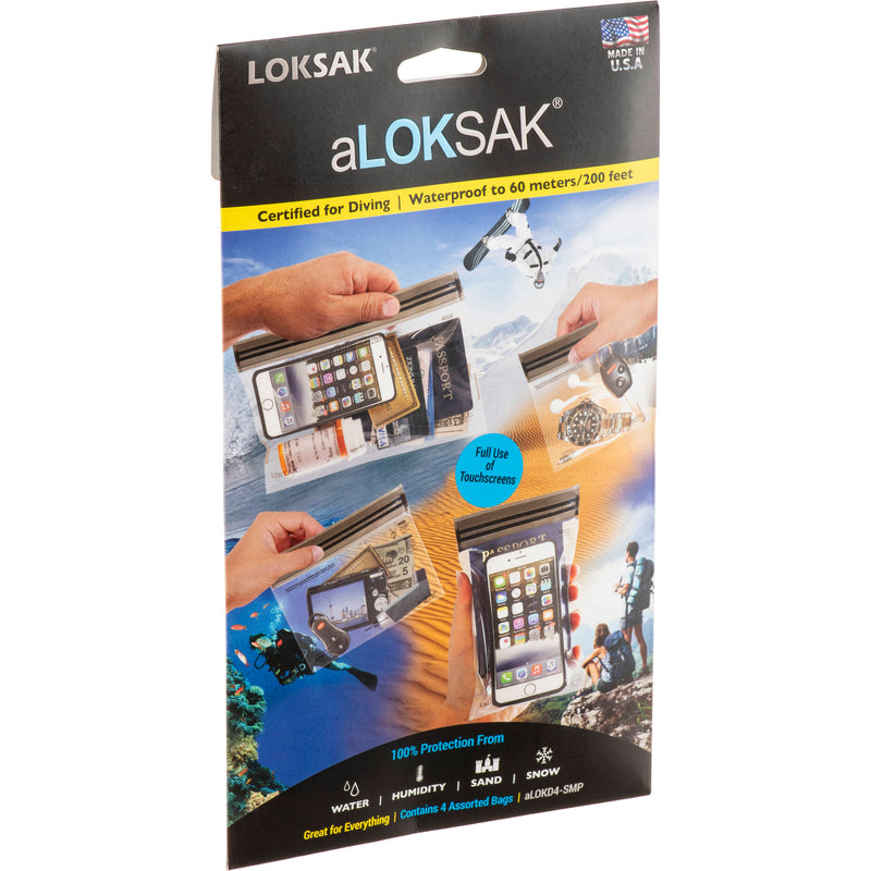 LOKSAK aLoksak Small Waterproof Bags Multipack (4-Pack)