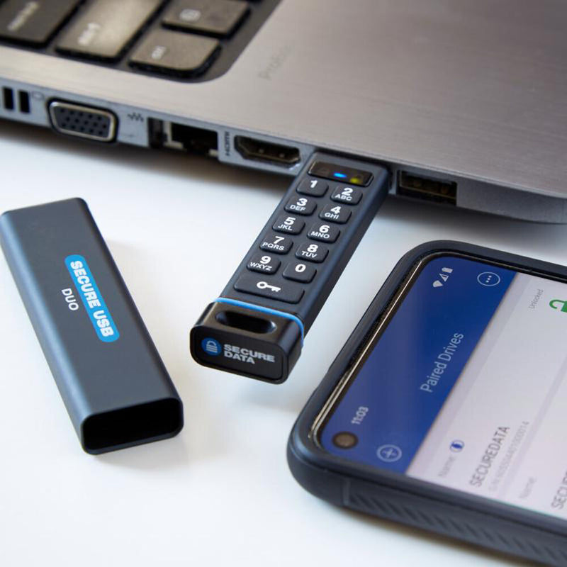 SecureData SecureUSB Duo Encrypted USB-A Flashdrive (128GB)