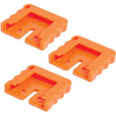 LightPix Labs Protective Cap for FlashQ X20 Hot Shoe (Orange, 3-Pack)
