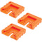 LightPix Labs Protective Cap for FlashQ X20 Hot Shoe (Orange, 3-Pack)