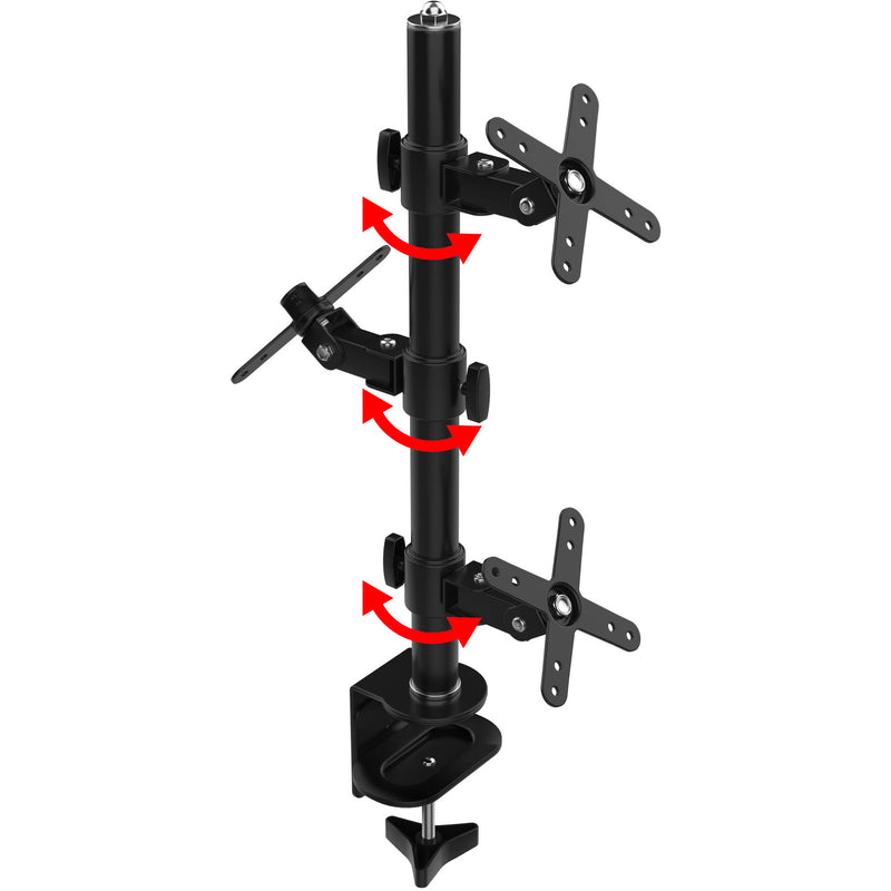 CTA Digital Clamp Pole with Three VESA Plates