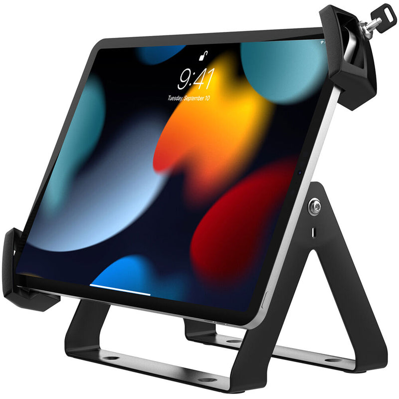 CTA Digital Full Rotation Desk Mount with Universal Security Holder for 7.9 to 12.5" Tablets (Black)
