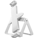 CTA Digital Full Rotation Desk Mount with Universal Security Holder for 7.9 to 12.5" Tablets (White)