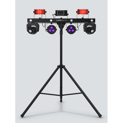 CHAUVET DJ GigBAR Move + ILS 5-in-1 Lighting System with Moving Heads, Pars, Derbys, Strobe, and Laser Effects