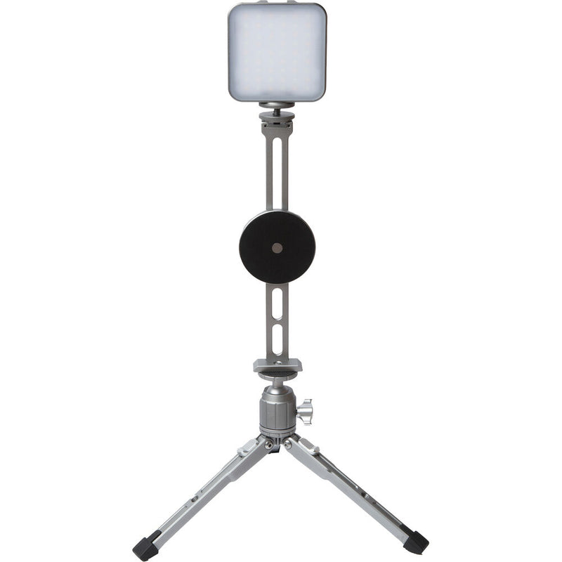 Explorer Photo & Video Magnetic Tripod iPhone Mount for MagSafe with Tabletop Tripod & AuraLED 500 Light Kit