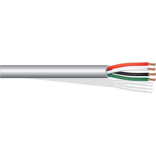 West Penn 241 22 AWG 4-Conductor Unshielded Cable (1000', Gray)