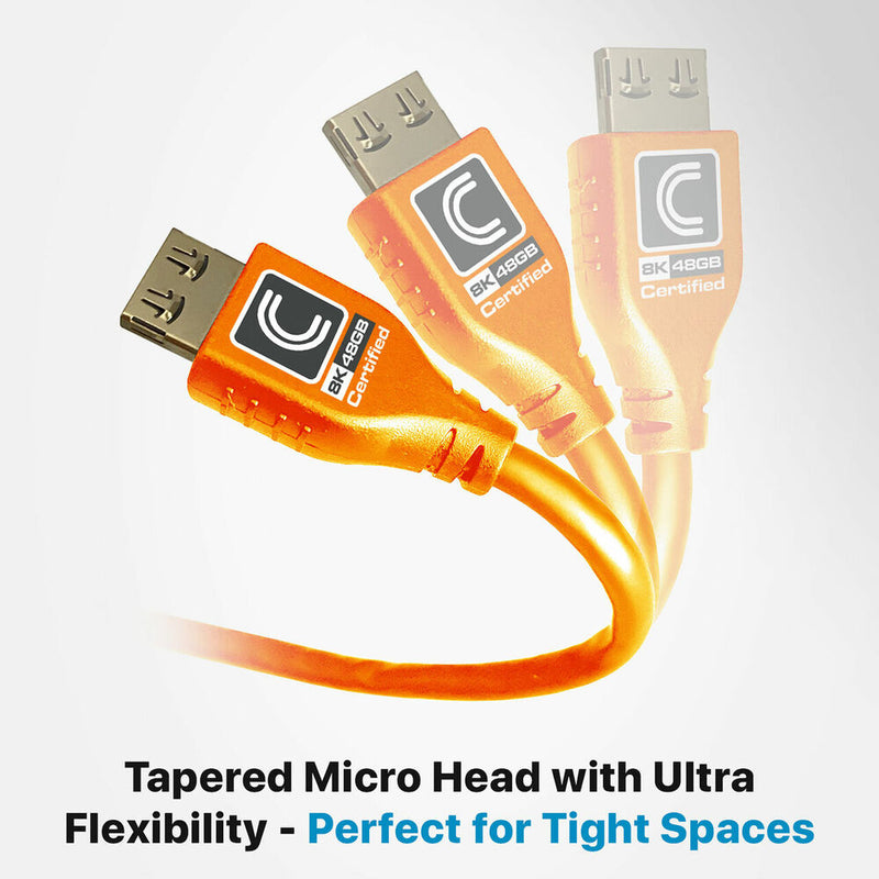 Comprehensive MicroFlex Pro AV/IT Integrator Ultra High-Speed HDMI Cable with Ethernet (Orange, 3')
