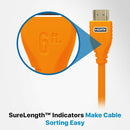 Comprehensive MicroFlex Pro AV/IT Integrator Ultra High-Speed HDMI Cable with Ethernet (Orange, 3')