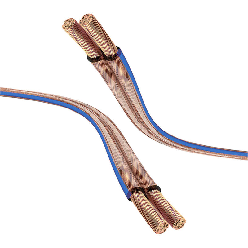 SatMaximum 14 AWG Indoor Transparent Speaker Wire (100')