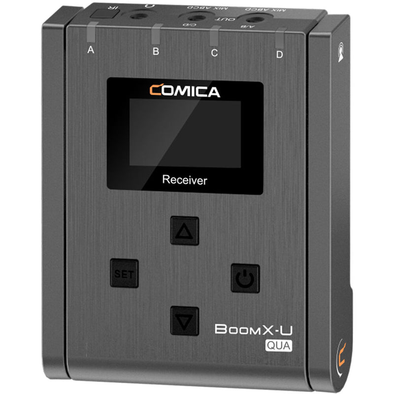 Comica Audio BoomX-U QUA Ultracompact 4-Person Wireless Microphone System for Mirrorless/DSLR Cameras (568 to 591 MHz)