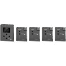 Comica Audio BoomX-U QUA Ultracompact 4-Person Wireless Microphone System for Mirrorless/DSLR Cameras (568 to 591 MHz)