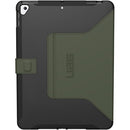 Urban Armor Gear Scout Folio Case for 10.2" iPad 7th, 8th, and 9th Gen (Black/Olive, OEM Packaging)