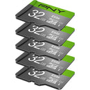 PNY 32GB Elite UHS-I microSDHC Memory Card with SD Adapter (5-Pack)