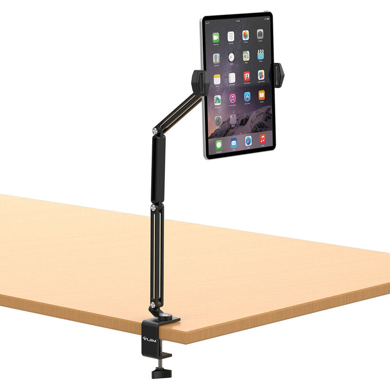 VIJIM C-Clamp Phone/Tablet Stand with 4-Joint Adjustable Arm