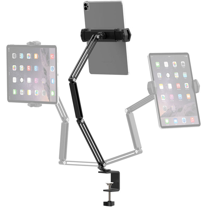 VIJIM C-Clamp Phone/Tablet Stand with 4-Joint Adjustable Arm