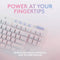 Logitech G G715 LIGHTSPEED Wireless Mechanical Gaming Keyboard (White Mist, GX Brown Switches)