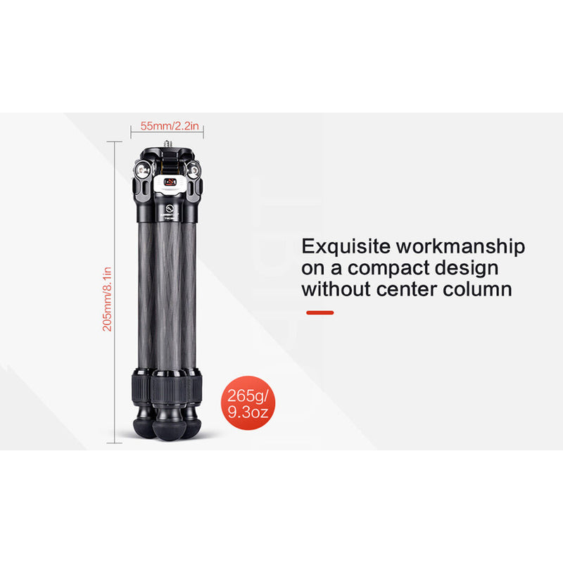 Sunwayfoto T16C20N II Mini Carbon Fiber Tripod Legs
