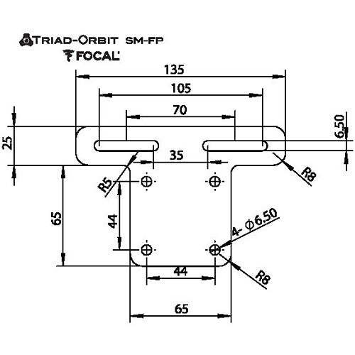 Triad-Orbit SM-FP Adapter Plate for Focal Speakers