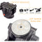 XILETU LS-6A Fluid Drag Hydraulic Tripod Head with Quick Release Plate