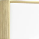 MCS Framatic Fineline Frame with 8 x 8" Glass & 5 x 5" Mat (Brass)