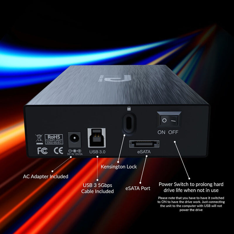 Fantom G-Force 3 3.5" USB 3 + eSATA Enclosure (Black)