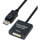 VisionTek DisplayPort to Dual Link DVI-D Active Adapter (7")