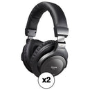 Icon Pro Audio HP200 Closed-Back Studio Monitor Headphones (2-Pack)