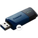 Kingston 64GB DataTraveler Exodia M USB 3.2 Gen 1 Flash Drive (Blue, 10-Pack)