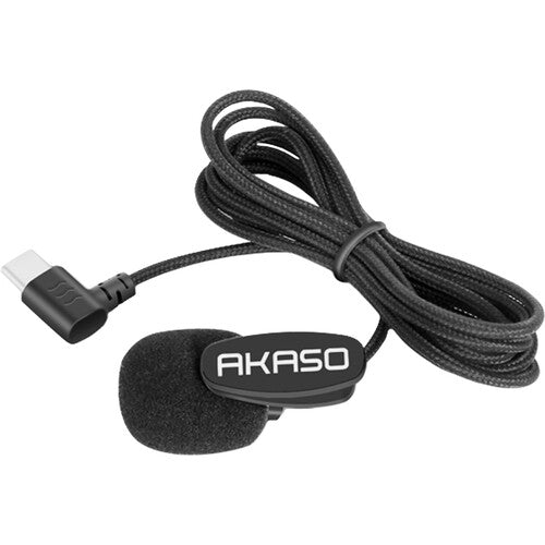 AKASO External Lavalier Microphone for AKASO Brave Series Action Cameras (USB Type-C)