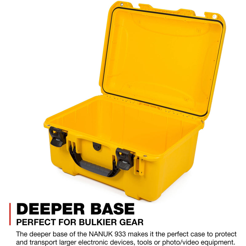 Nanuk 933 Case without Foam (Yellow)