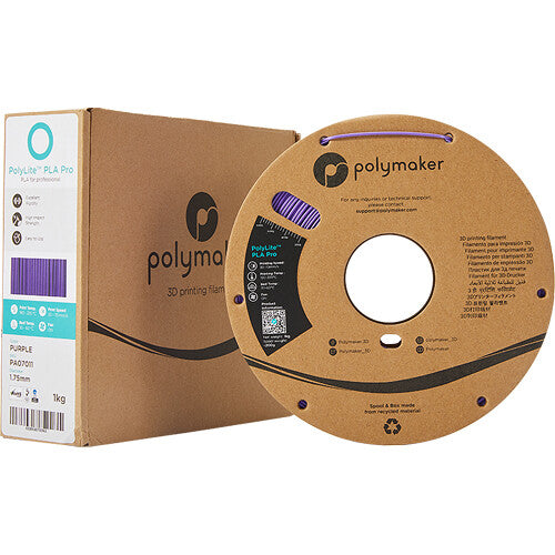Polymaker 1.75mm PolyLite PLA Pro Filament (Purple, 2.2 lb)