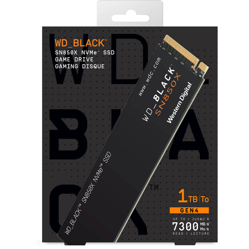 WD 1TB WD_BLACK SN850X Gaming Internal NVMe PCIe 4.0 SSD