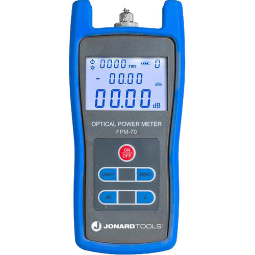 Jonard Tools FPM-70 Fiber Optic Power Meter with FC/SC/LC Adapters