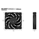 be quiet! 120mm Silent Wings 4 Case Fan (Black)