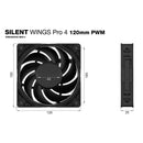 be quiet! 120mm Silent Wings Pro 4 Case Fan (Black)
