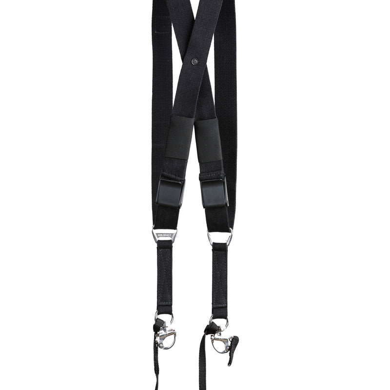 HoldFast Gear MoneyMaker Two-Camera Swagg Harness (Black, Cotton Canvas)